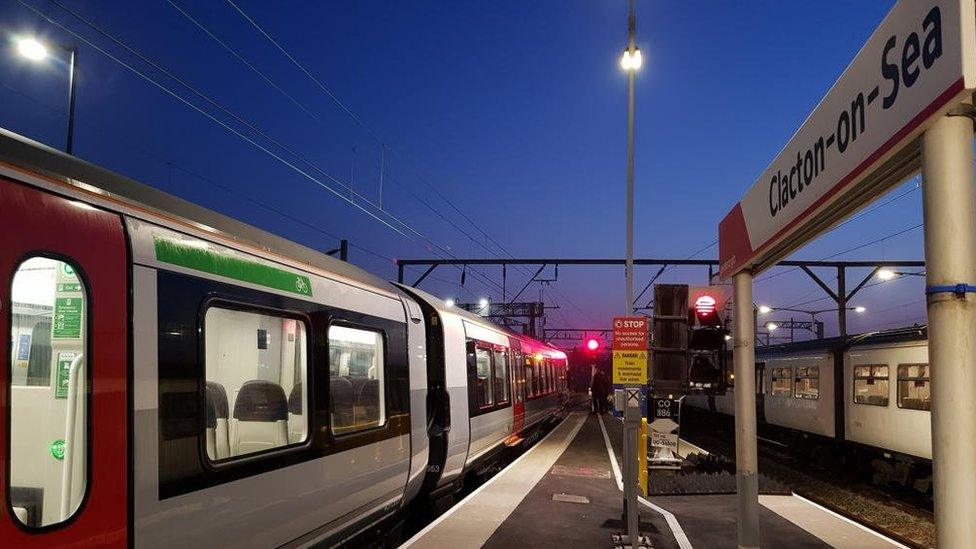 Greater Anglia train at Clacton-on-Sea