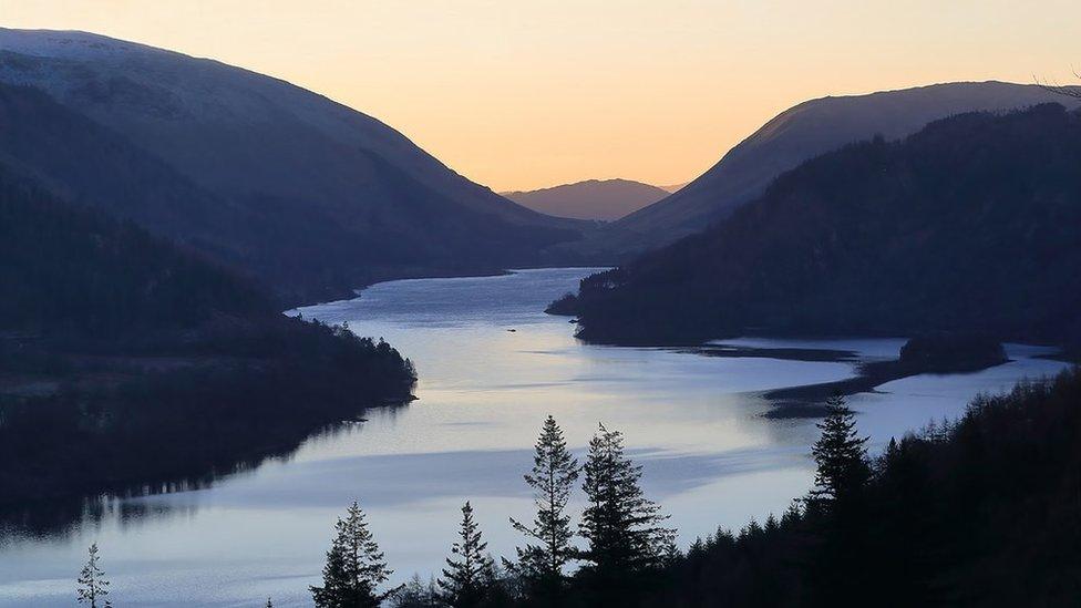 Thirlmere Reservoir at sunrise