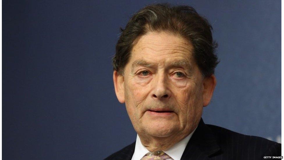 Former Tory chancellor Lord Lawson