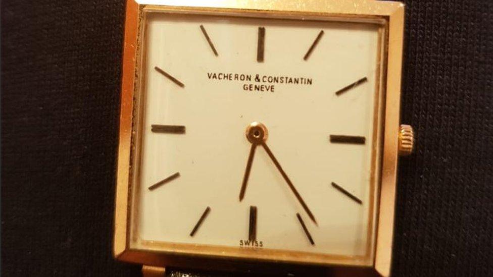 A photograph of a missing watch