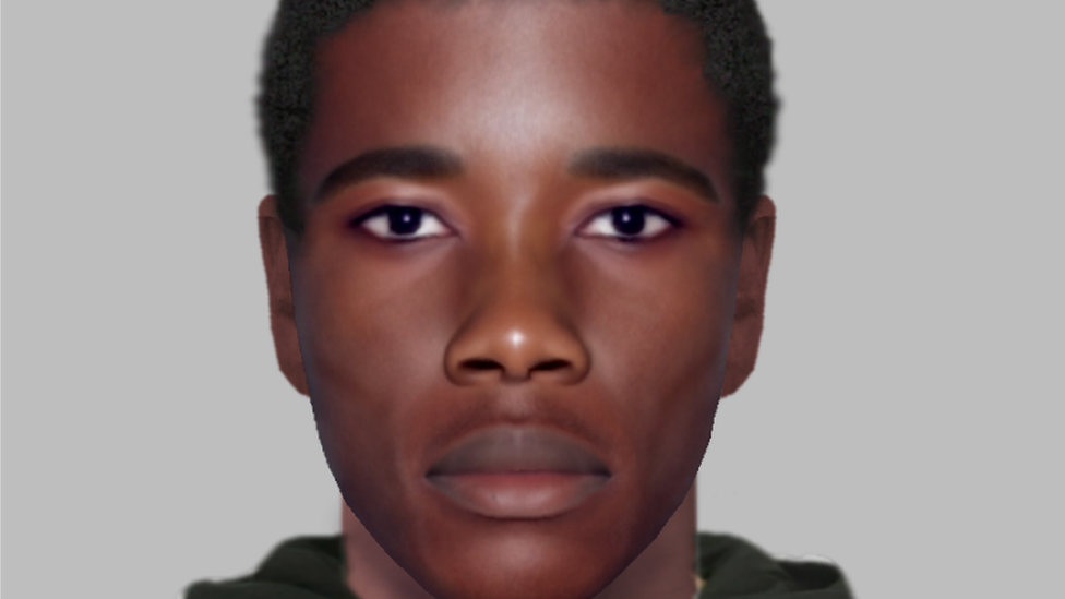 An e-fit of a male in his late teens or early 20s