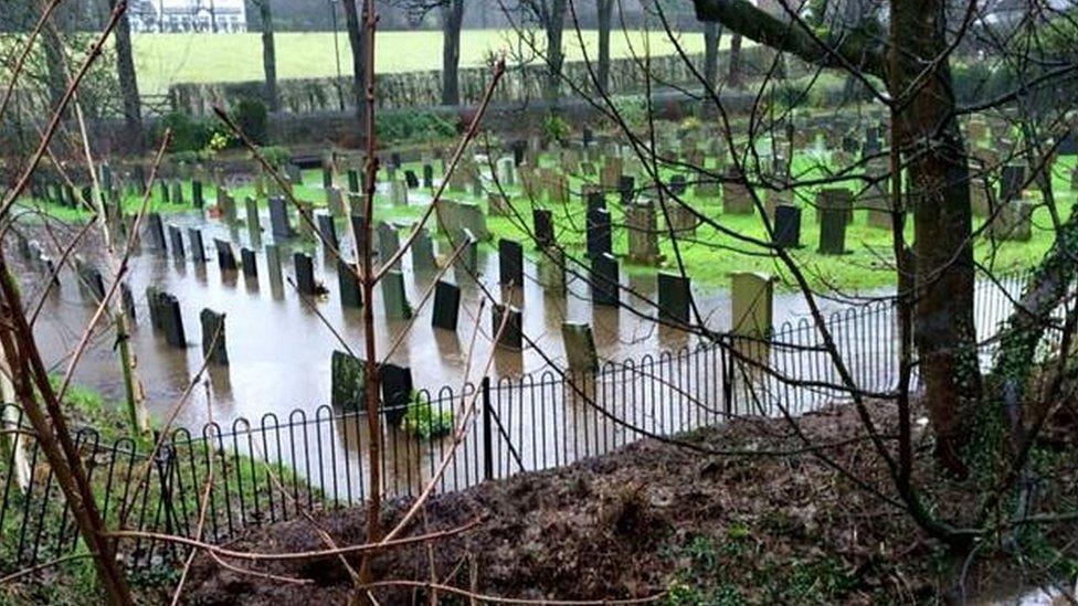 Graveyard of St John Baptist Broughton, Lancashire