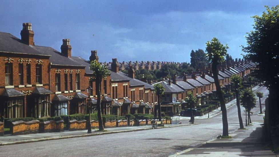 Mansel Road in Small Heath pictured in July 1953