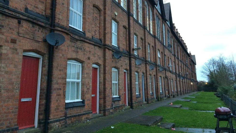 The cottages on Cash's Lane in Coventry