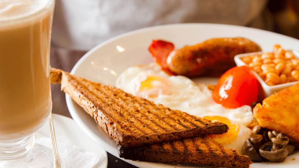 Plate of breakfast