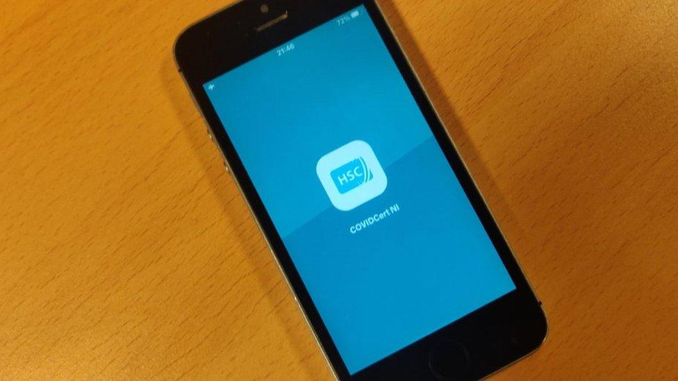 CovidCertNI app