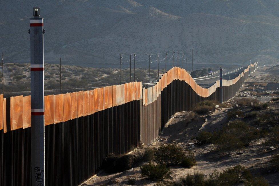 The US-Mexican border, in Ciudad Juarez, Chihuahua state, Mexico