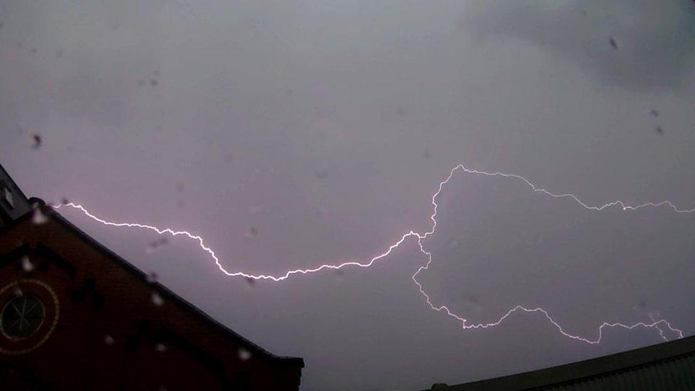 Lightning in Oswestry