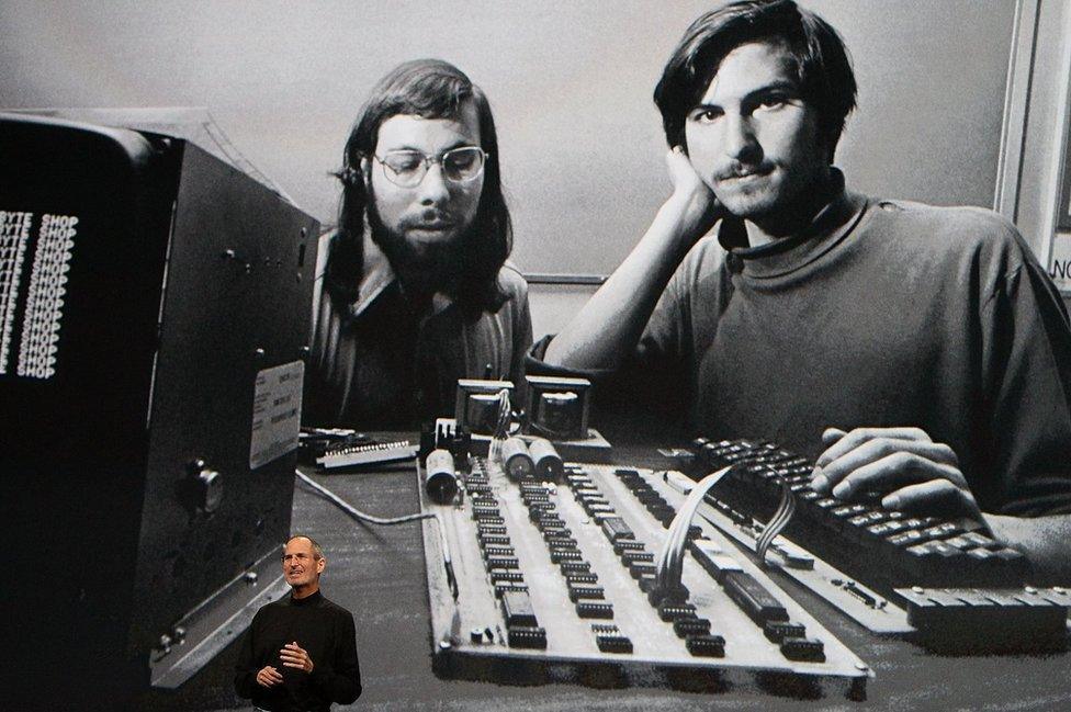 Steve Jobs and Steve Wozniak