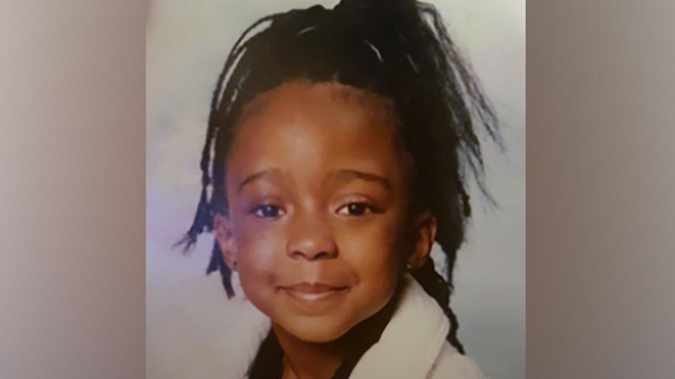 A photo of Shekeila as a child.