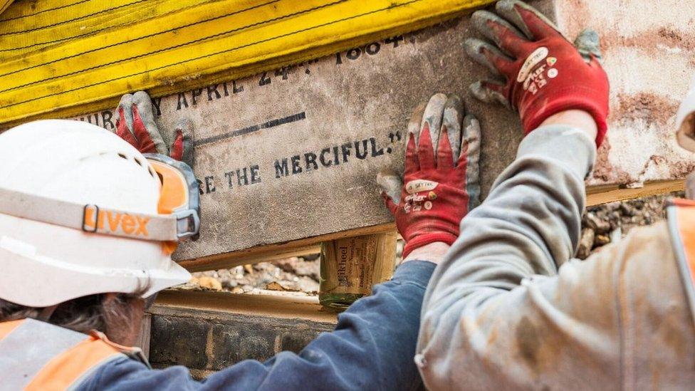 Time capsule at National Temperance Hospital