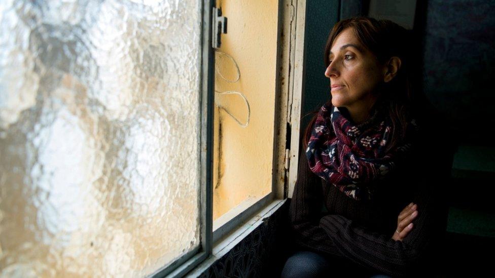 Spanish journalist and activist Helena Maleno poses for a photo at her house in Tangiers on 9 January 2018.