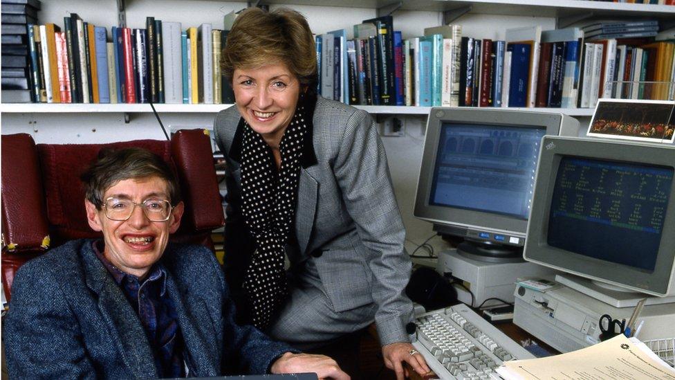 Hawking and Sue Lawley