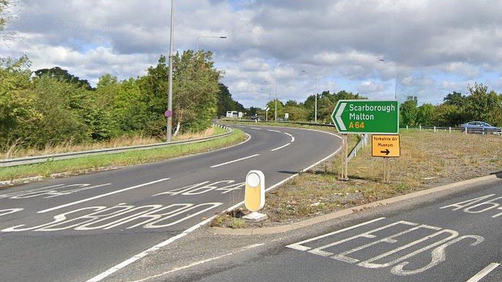 Hopgrove roundabout near York