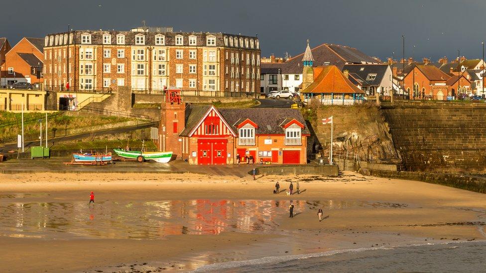 RNLI station in Cullercoats Bay