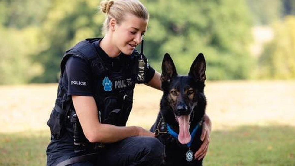 PC Grace Feavyour and PD Astro