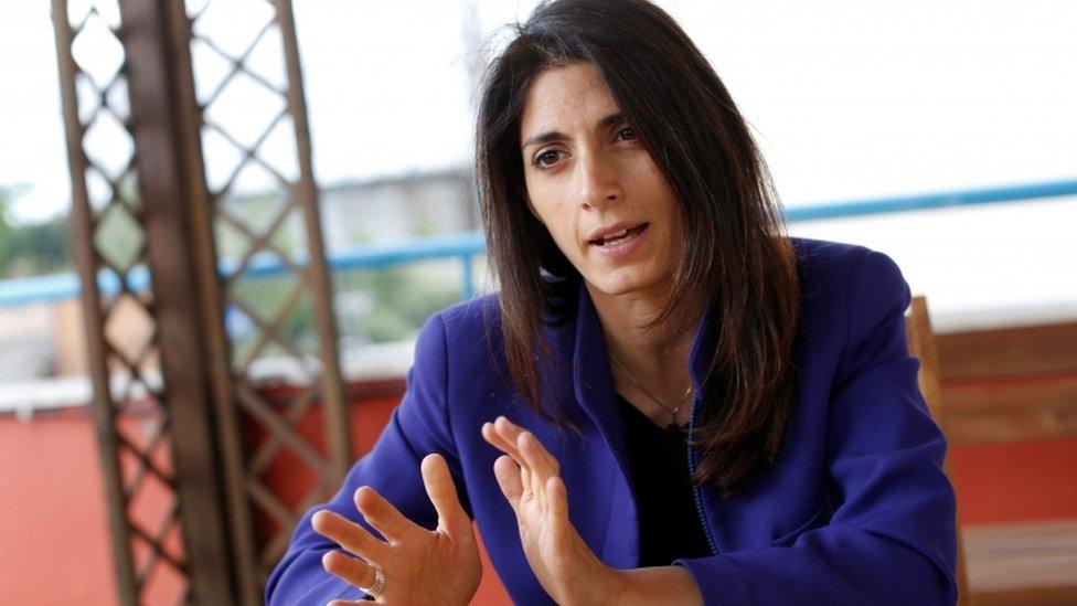 Virginia Raggi, the anti-establishment 5-Star Movement's candidate for Rome mayor