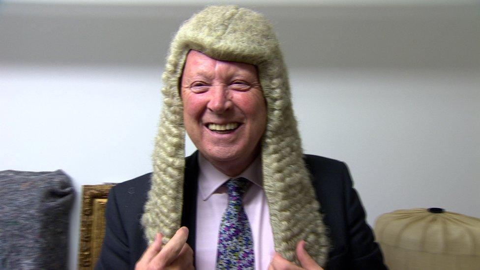 Jim Allister in the first speakers wig