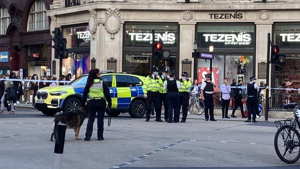 Police in Oxford Circus