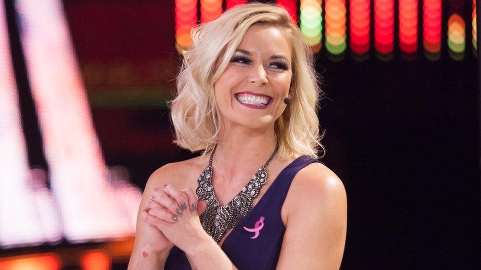 Renee Young smiling