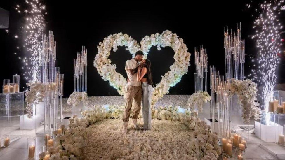 Marcus Rashford and Lucia Loi