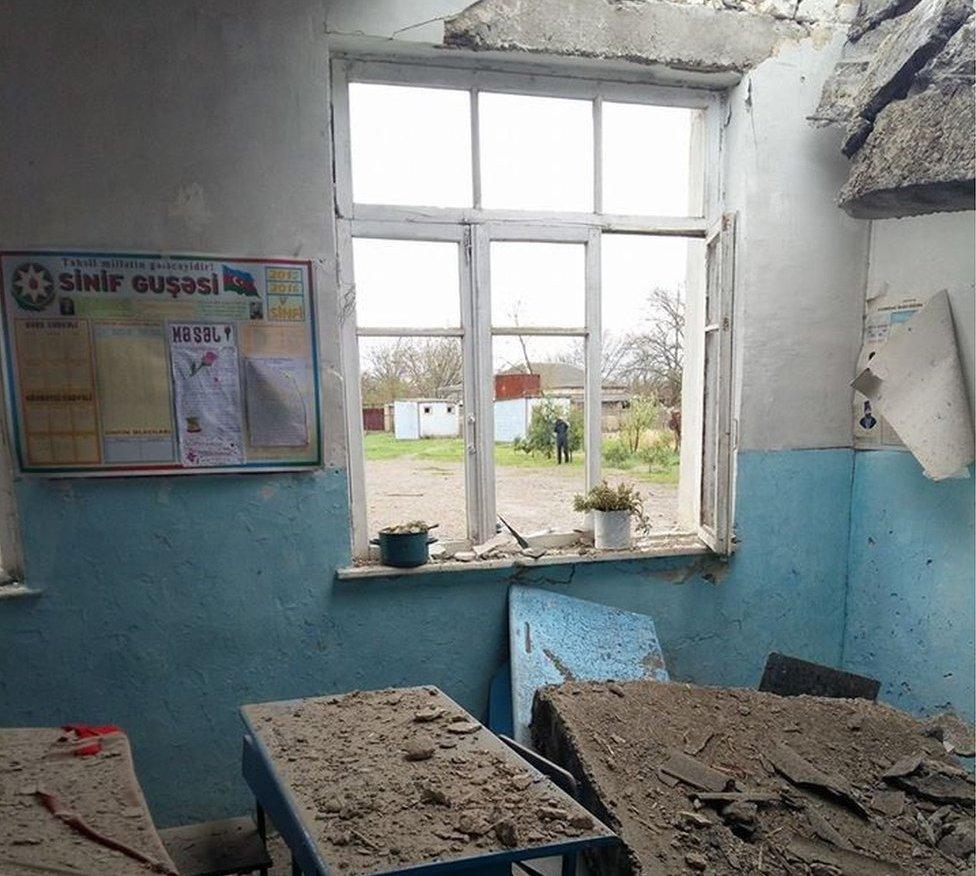 Damaged Azeri school