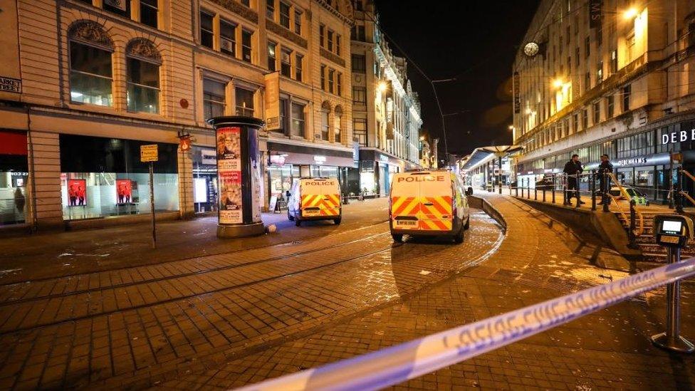 Market Street cordoned off