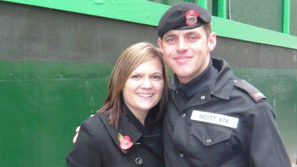 Nikki Scott and Cpl Lee Scott