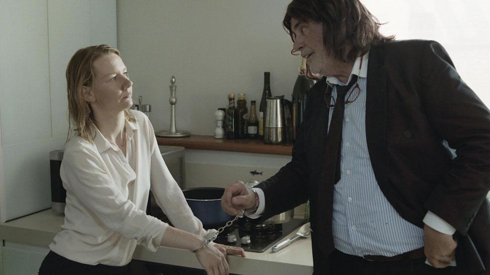 Sandra Hüller and Peter Simonischek in Toni Erdmann