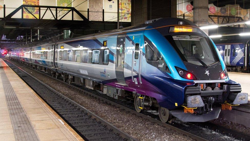 train at Manchester Victoria station