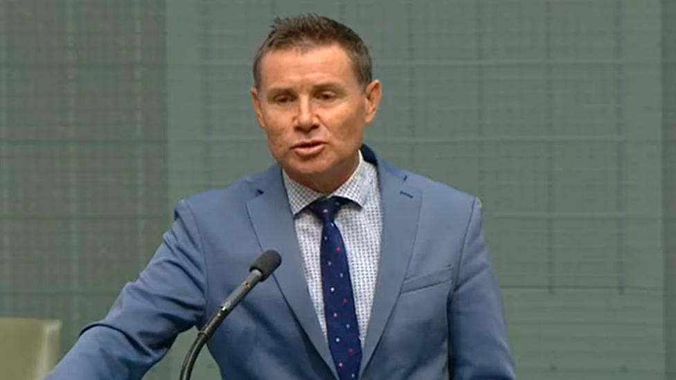 Government MP Andrew Laming speaking in parliament