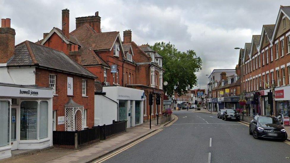 Walton High Street in Surrey