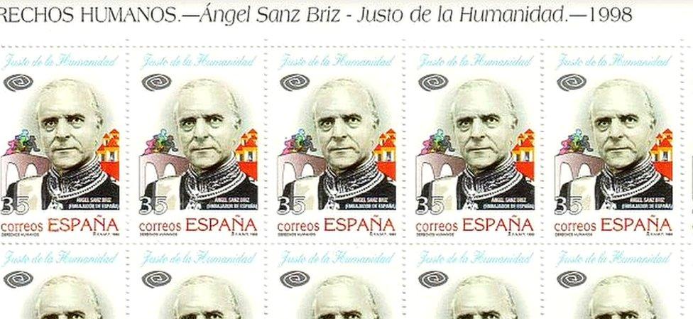 Sanz Briz stamps