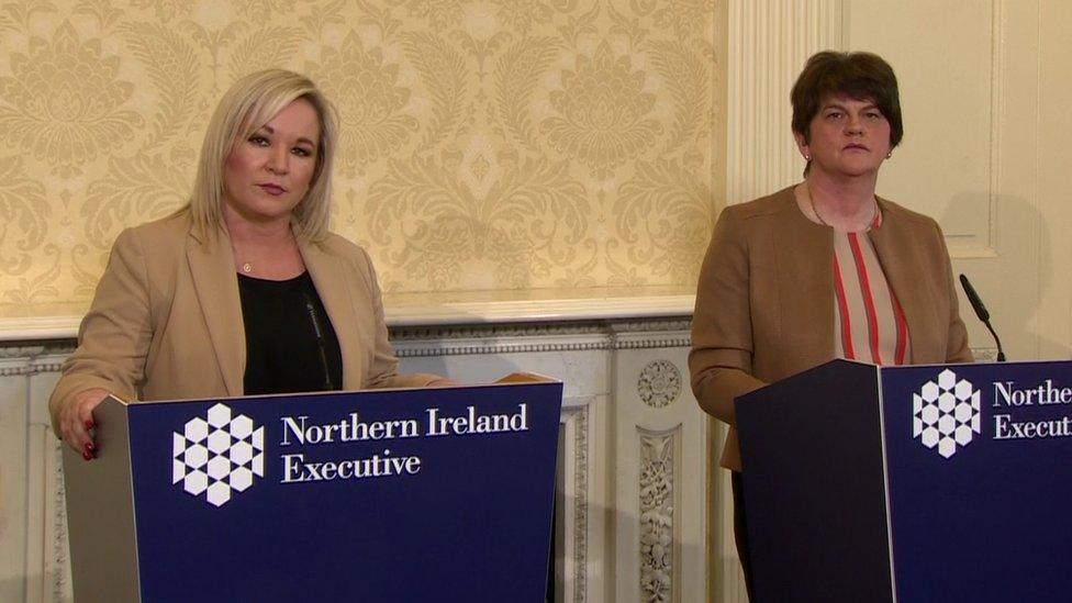 Michelle O'Neill and Arlene Foster