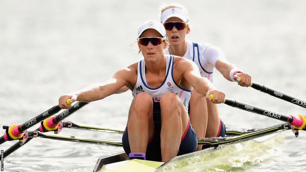 Dame Katherine Grainger and Leander captain Vicky Thornley