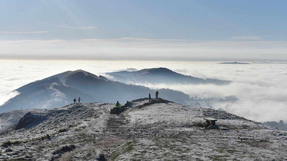 Cloud inversions over the Malvern Hills