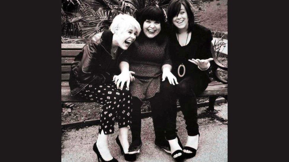 Charley (c) with her sisters Frankie and Georgie