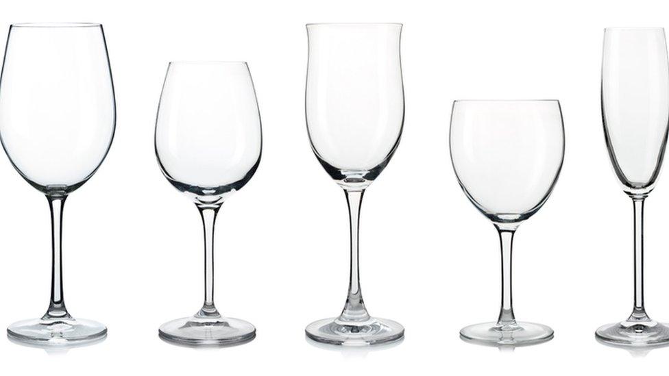 A stock image of some wine glasses