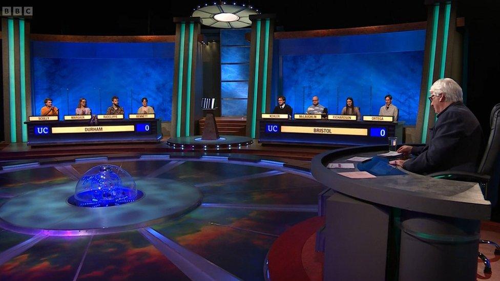 Durham University versus Bristol University in the University Challenge final