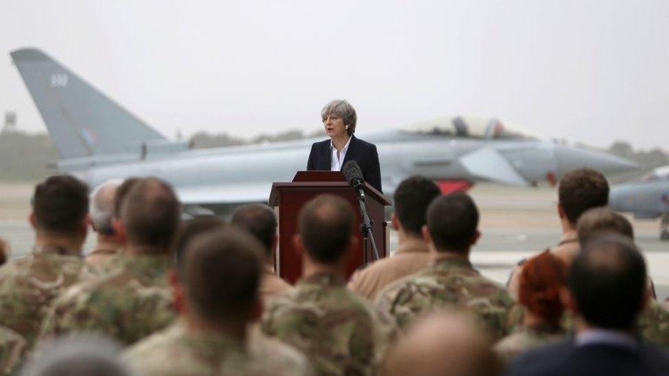 Theresa May in Cyprus