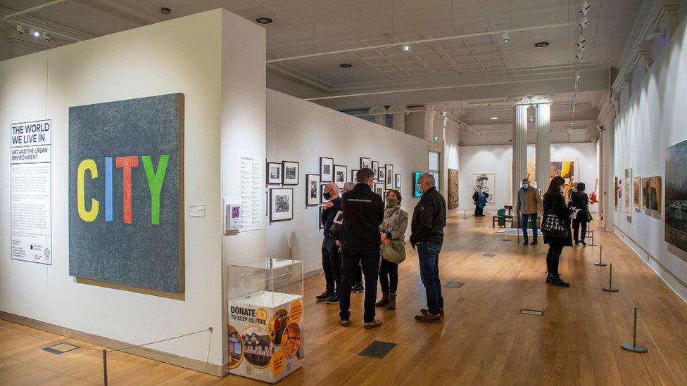 Exhibition at Leicester Museum