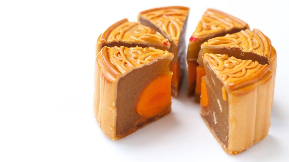 a Chinese mid-Autumn festival "moon cake"