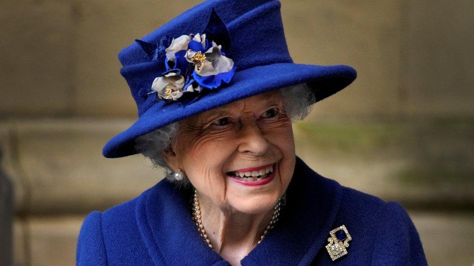 The Queen in Westminster in October 2021