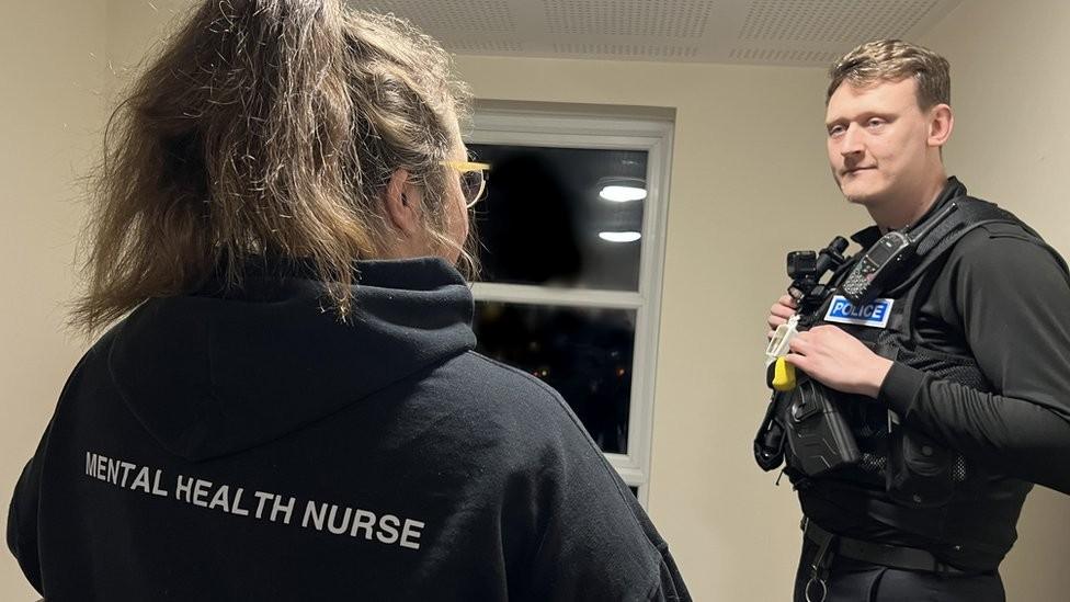 Psychiatric nurse Jamie Secker and PC Peter Andrews