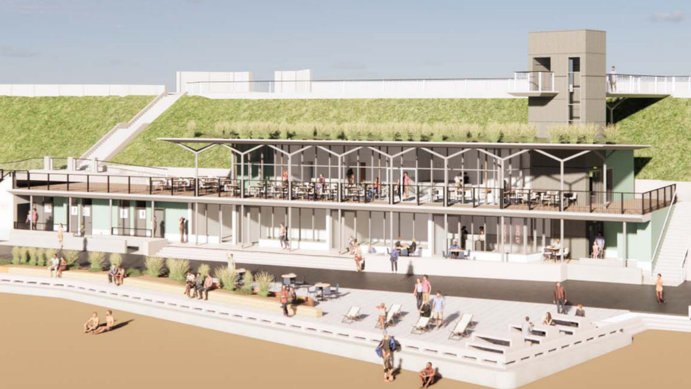 Artist's impression of the Jubilee Parade development, Lowestoft