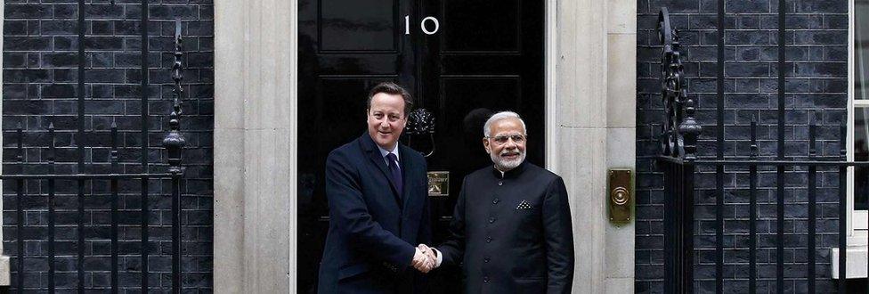 David Cameron and Narendra Modi