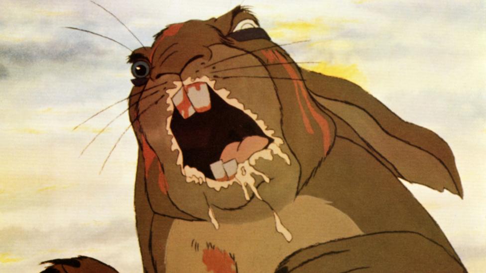 A still image from Watership Down