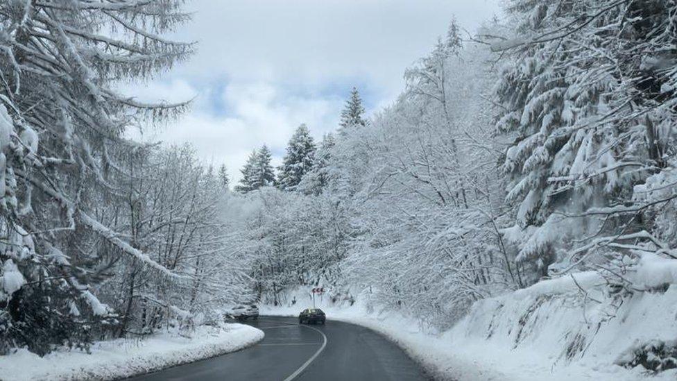 The road to Brasov