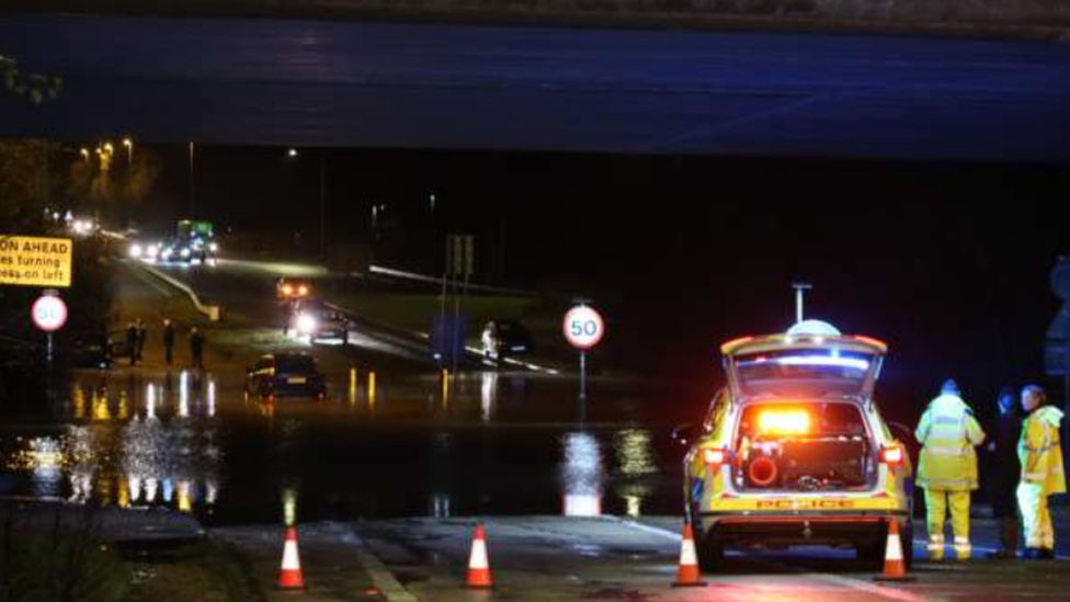 M27 near Fareham in Hampshire