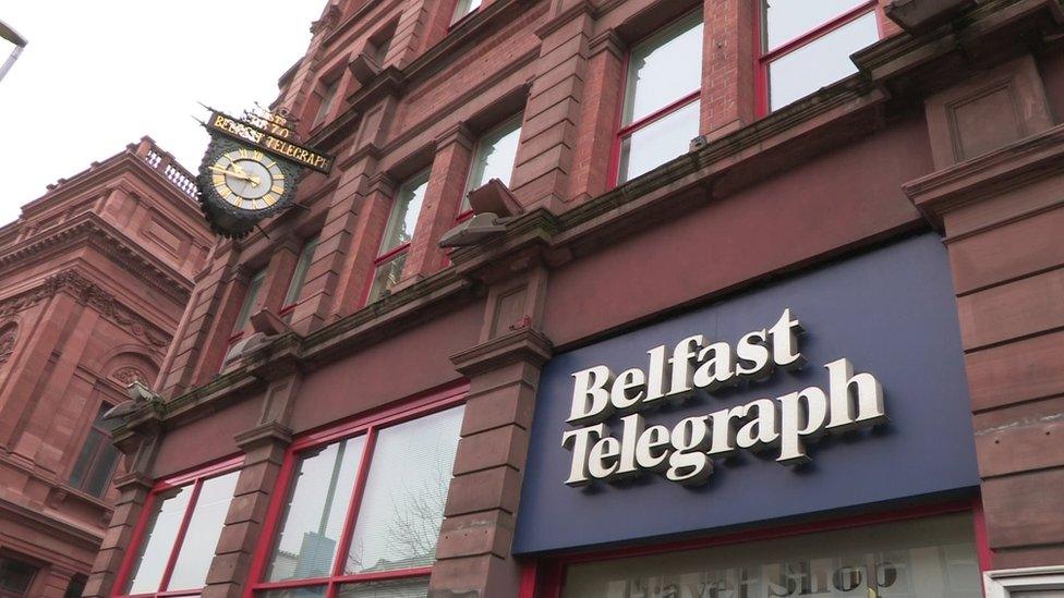 The Belfast Telegraph building in Belfast